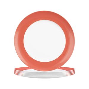 Тарелка Seltmann Weiden красный диаметр: 22,6 см