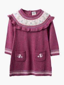 Детское платье в стиле фэр-айл JoJo Maman Bébé, Rose