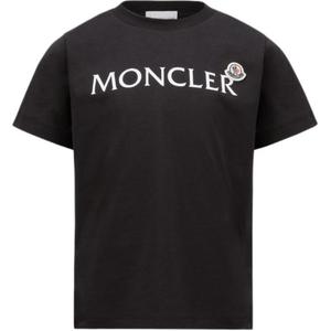Футболка Moncler черная детская FW24