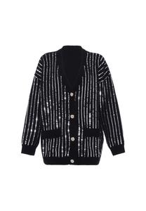 Вязаный кардиган faina, черный