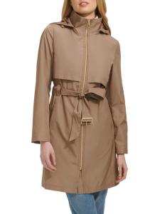 Упаковываемая куртка-дождевик с поясом Cole Haan, цвет Champagne