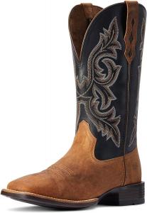 Мужские повседневные сапоги ARIAT Drover Ultra с вышитым квадратным носком, высокой голенью - черные, коричневые