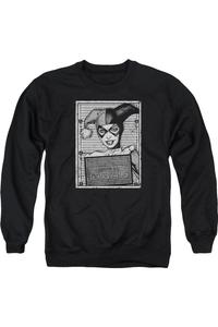 Толстовка Batman Harley Inmate для взрослых с круглым вырезом Gildan, черный