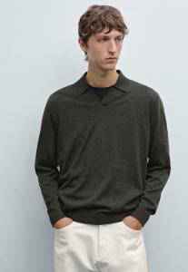 Топ Massimo Dutti MERINO LONG SLEEVE, Dark Grey