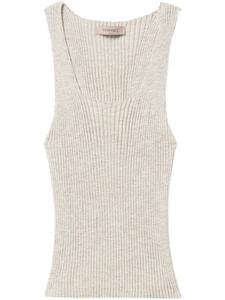 TWINSET трикотажный топ, нейтральный