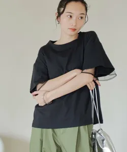 Футболка из тюля, надетая поверх другой одежды Coen, цвет Black