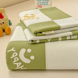 Yalu Простыня из грубого хлопка 200х230 см, утолщенная, цвет Geshijianai - Green