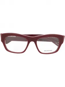 Очки в прямоугольной оправе с логотипом Balenciaga Eyewear, красный