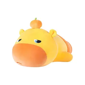 Плюшевая кукла капибара с милыми круглыми глазами и выразительной мордочкой, высота 30см/40см Cute Chip