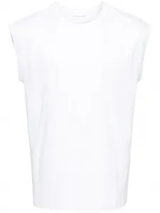 Футболка без рукавов с логотипом Helmut Lang, белый