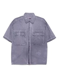 Рубашка с вышитым логотипом Izzue, фиолетовый