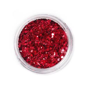 Пудра для ногтей - Эффект драгоценного камня РУБИН, Raisin