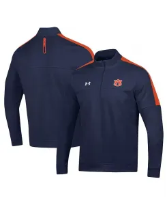 Мужская полузастегивающаяся куртка Midlayer Auburn Tigers в темно-синем цвете Under Armour