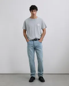 Футболка с коротким рукавом из хлопка с принтом на груди Scalpers, серый