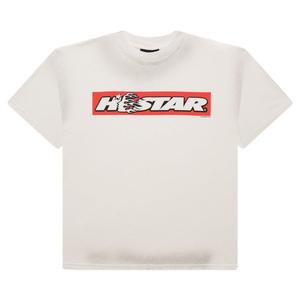 Футболка Hellstar Box Logo T-Shirt Red, кремовый