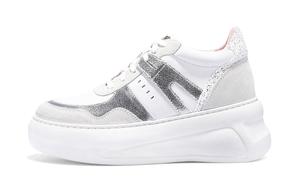 Легкие низкие кроссовки для скейтбординга, увеличивающие рост, для женщин Iijin, Silver