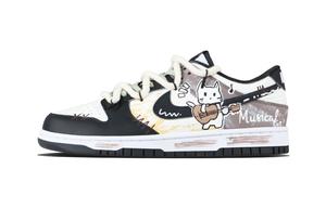 Кроссовки для скейтбординга Dunk Meow Harmony, износостойкие, низкие, унисекс, черно-серые Nike, Gray