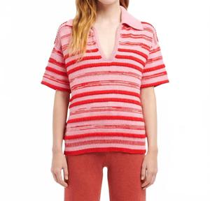 Поло-топ цвета Briar Rose/красный Barrie