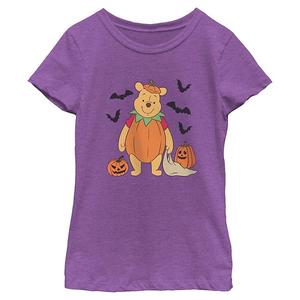Футболка с принтом Винни Пух и тыква для девочек Disney