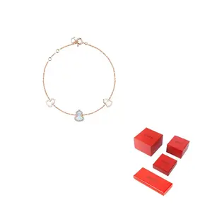 Qeelin Браслет Petite Wulu Rose Gold Diamond With Mother Of Pearl для женщин