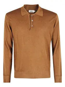 Поло на пуговицах Altea, коричневый