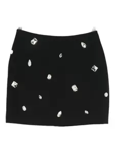 Декорированная мини-юбка David Koma, черный