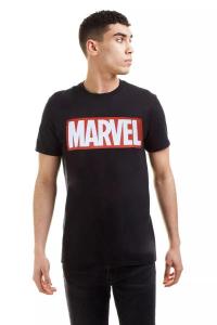 Футболка с логотипом Marvel, черный