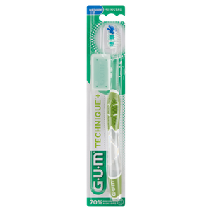 Средняя зубная щетка, 1 шт. Gum Technique compact