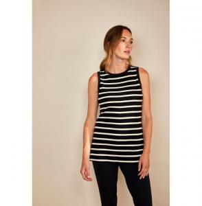 Женский жилет-борцовка Bshirt, Black/white stripe