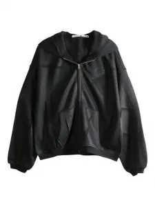 Толстовка на молнии Alexander Wang, черный