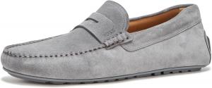 Мужские лоферы BOSS Noel из замши, светло-серый