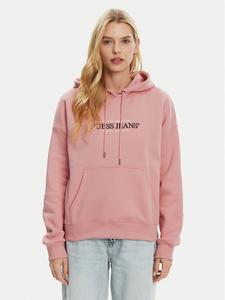 Толстовка обычного кроя W4YQ15 KC811 Guess Jeans, розовый