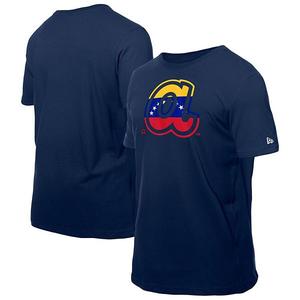 Футболка Men's navy Atlanta Braves с логотипом венесуэльского флага New Era