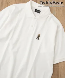 Рубашка-поло с вышивкой в виде плюшевого мишки Coen, цвет White