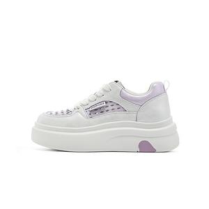 Женские низкие скейтерские кроссовки Slip Resistant Abrasion Resistant DAPHNE, бежевый фиолетовый