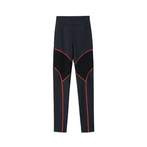 Логотип детализированные высокие леггинсы FENDI, черный