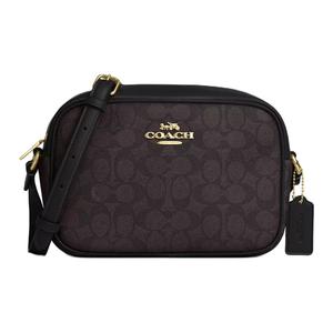 COACH Jamie Coated Canvas Shoulder Bag Small Women's Brown