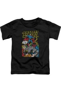 Футболка с коротким рукавом для малышей Justice League of America "Ultimate Sacrifice" Gildan, черный