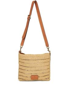 ETRO плетеная сумка через плечо, коричневый