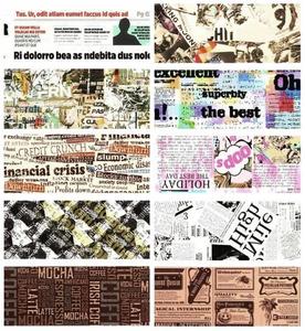 10х ТРАНСФЕРНАЯ ФОЛЬГА для ногтей 10смх4см НАБОР ГАЗЕТЫ, СУБТИТРЫ, Frezarkowo