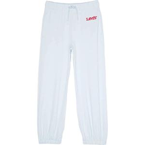Детские спортивные штаны Levi's Benchwarmer, белые, флисовые, на шнуровке, модель RED611, белый