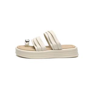 Женские тапочки-слайды с амортизацией и износостойкостью JOSINY, Ecru