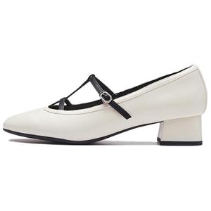 LE SAUNDA Туфли Dream Paris на платформе с ремешком, цвет Ecru+Black OWK