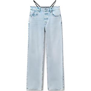 Джинсовые брюки женские светло-голубые Alexander Wang