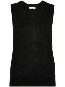 P.A.R.O.S.H. топ тонкой вязки с круглым вырезом, черный