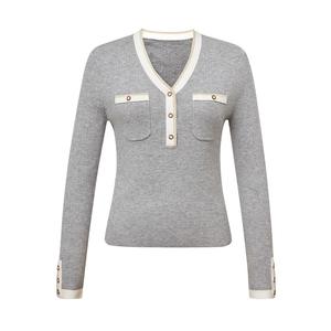 Свитер Deep Breath с декоративными пуговицами, розовый