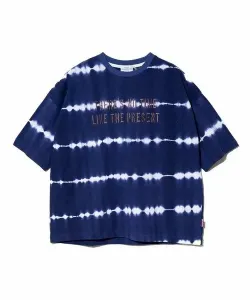 Футболка с градиентной окраской, полосатым логотипом и вышитым рукавом 6/8 (женская) Gsc Womens Select, цвет Navy