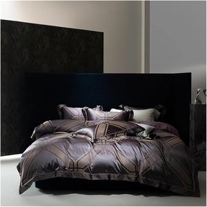 YUSIWOAL Комплект постельного белья люкс жаккард хлопок мягкий шелковистый край