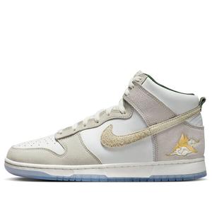 Кроссовки данк высокие Nike, белый