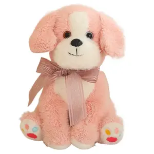 Трехцветная плюшевая собака высотой 25 см Tranquility and elegance, розовый